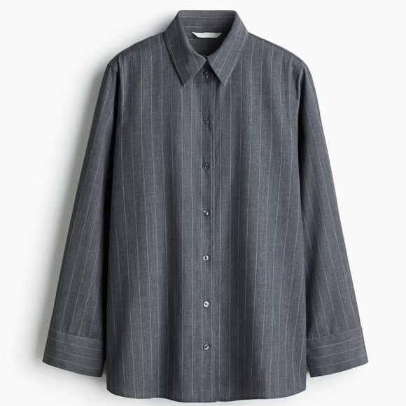 H&M Charcoal Striped Pantsuit - Picture 4 of 6